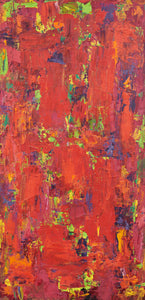 Dina Wind "Untitled (Red Cityscape)"